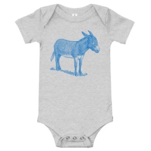 Blue Donkey Baby Bodysuit