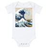 The Great Wave Onesie - White, The Great Wave Off Kanagawa Baby Bodysuit