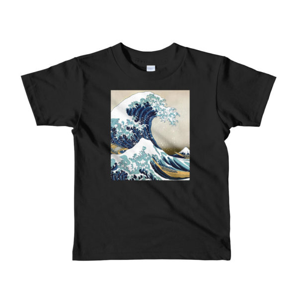 The Great Wave T-Shirt for Kids (Ages 2-6) - Black