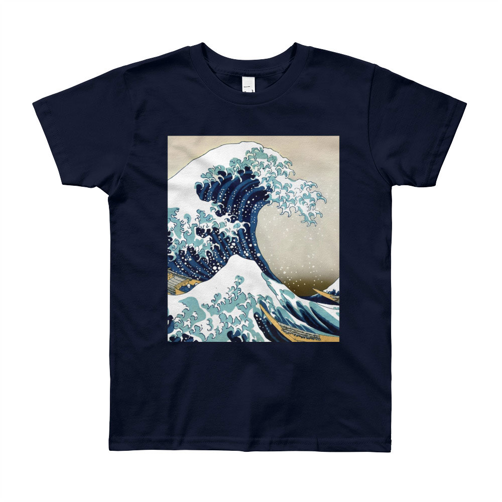 The Great Wave T-Shirt for Kids (Ages 8-12) • Yelo Pomelo