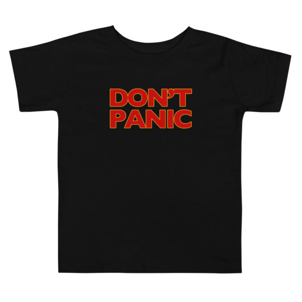 Hitchhiker's Guide DON'T PANIC toddler tee