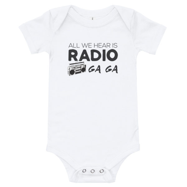 Radio Ga Ga Baby Bodysuit - White