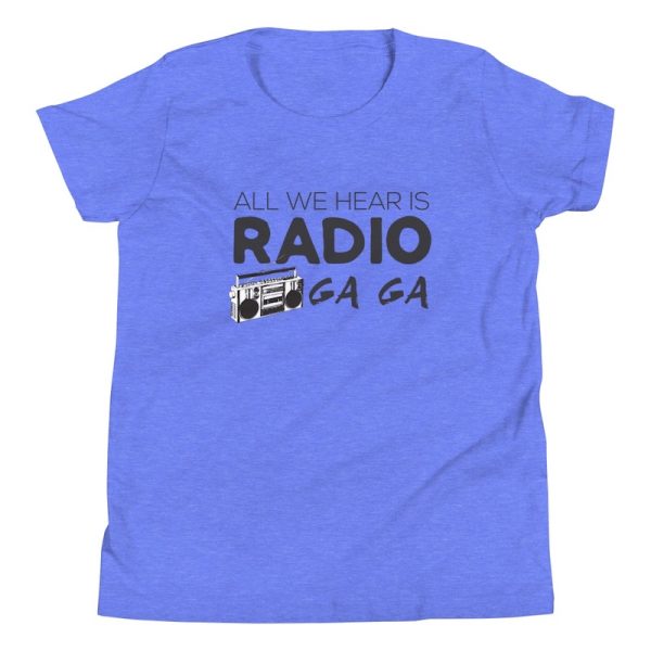 Radio Gaga Kids Tee - Heather Blue