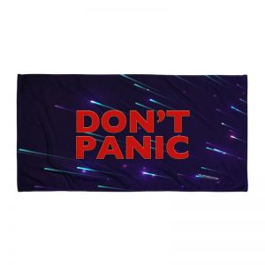 Don’t Panic Towel (Galactic Style)