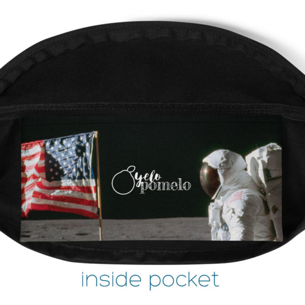 Moon Landing Astronaut Fanny Pack inside pocket