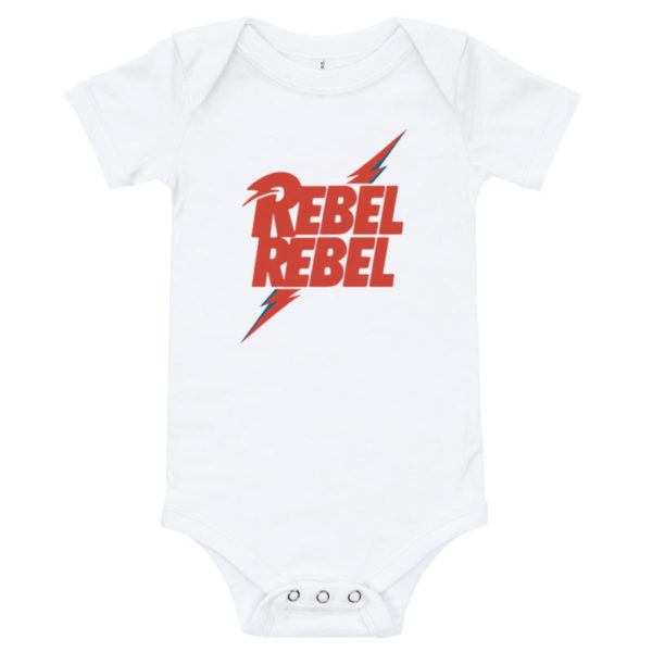 Rebel Rebel baby bodysuit - white