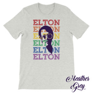 Elton John T-Shirt, Rainbow 70s Style