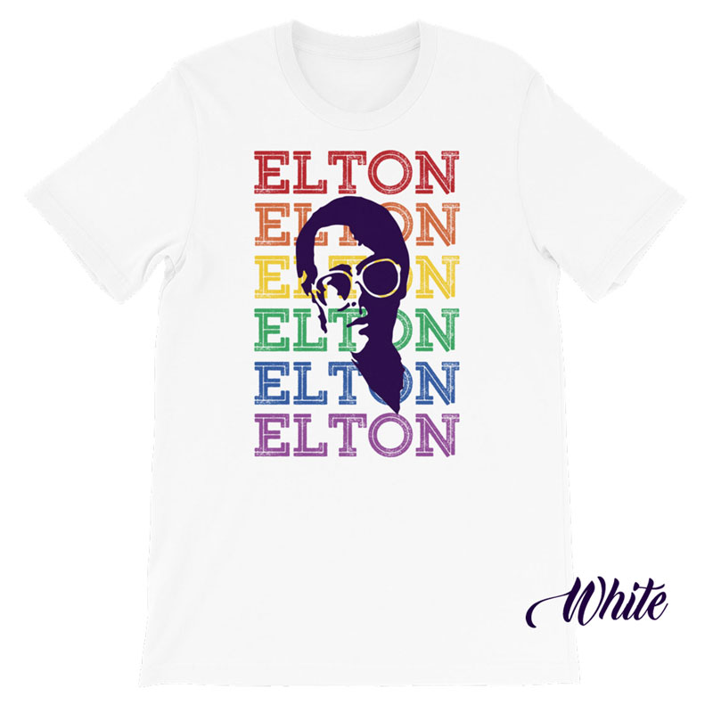 Kleding Gender-neutrale kleding volwassenen Tops & T-shirts T-shirts T-shirts met print Vintage Elton John T-shirt uit 1975 