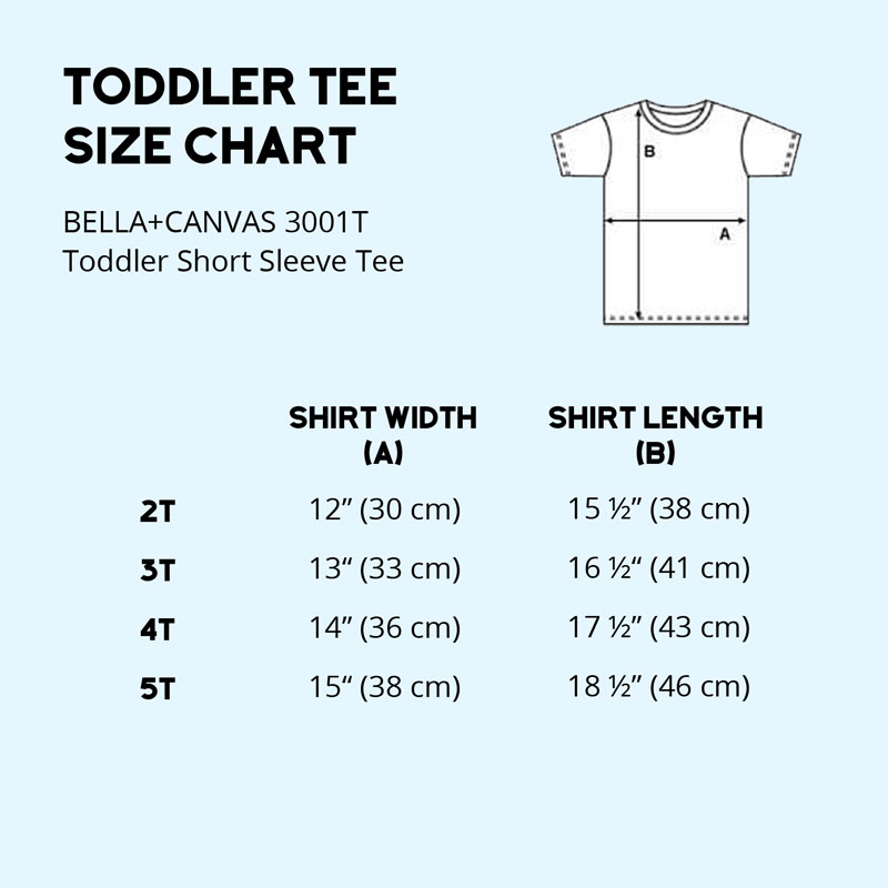 Toddler Shirt Size Chart