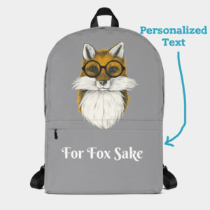 Hipster Fox Backpack