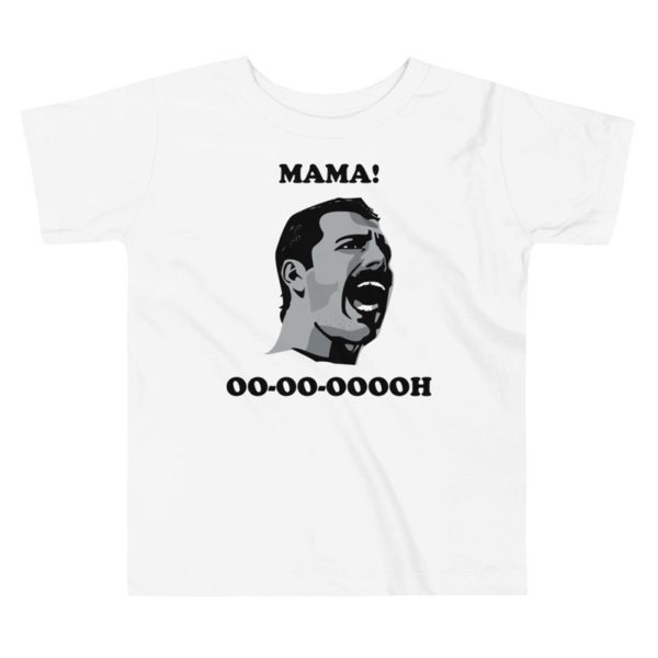 Freddie Mercury MAMA toddler tee - white