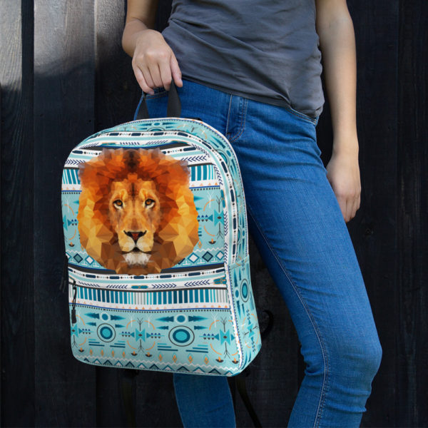 bohemian lion backpack