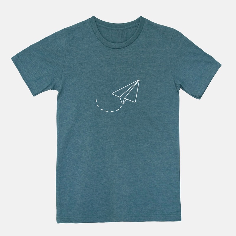 Minimalist Paper Plane Shirt • Yelo Pomelo