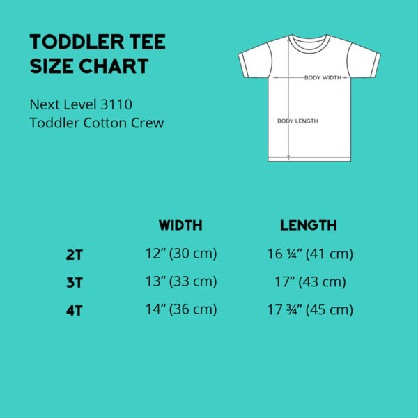 size chart toddler next level 3110