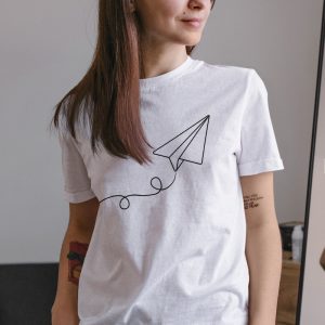 Minimalist Paper Plane Shirt