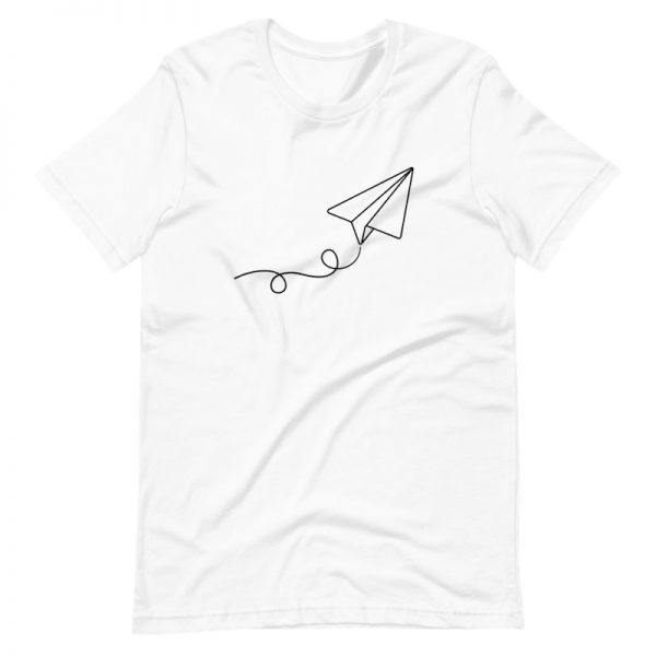 Minimalist Paper Plane Shirt - white