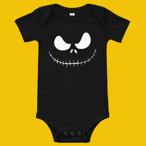 Jack Skellington Baby Bodysuit - Black