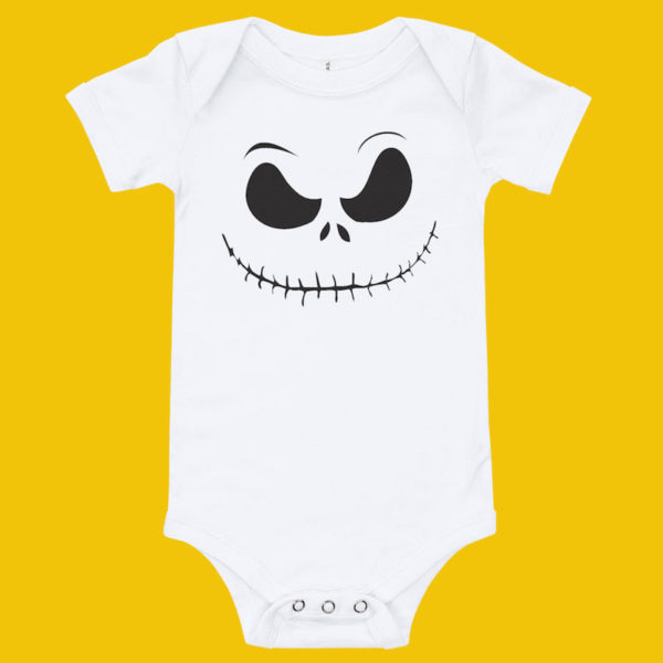 Jack Skellington Baby Bodysuit - White