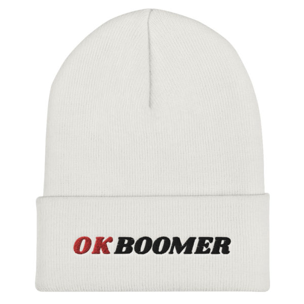 OK Boomer Beanie - White