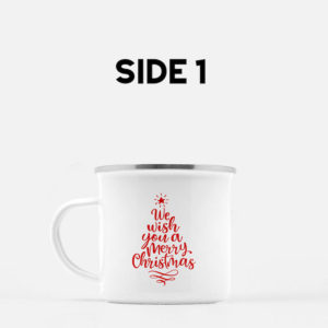 We Wish You A Merry Christmas Enamel Mug