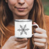snowflake campfire mug