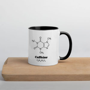 Tasse molécule de caféine