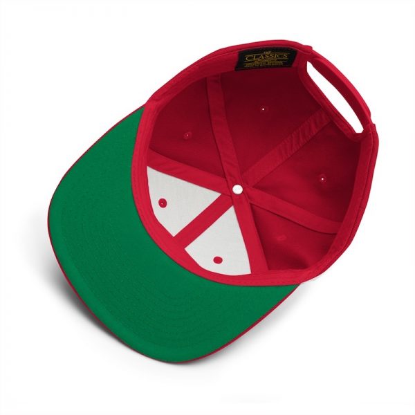 red yupoong hat inside