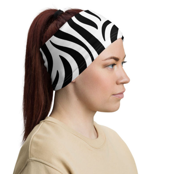 Zebra Print Neck Gaiter - headband