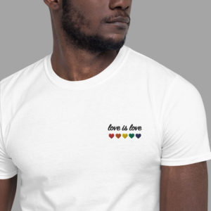 Embroidered Love Is Love Shirt