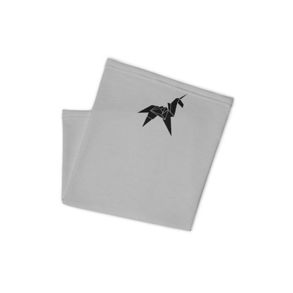 Origami Unicorn Neck Gaiter - grey