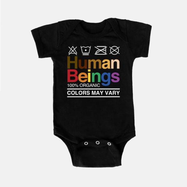 Human Beings Colors May Vary baby bodysuit, Human Beings Colours May Vary baby bodysuit