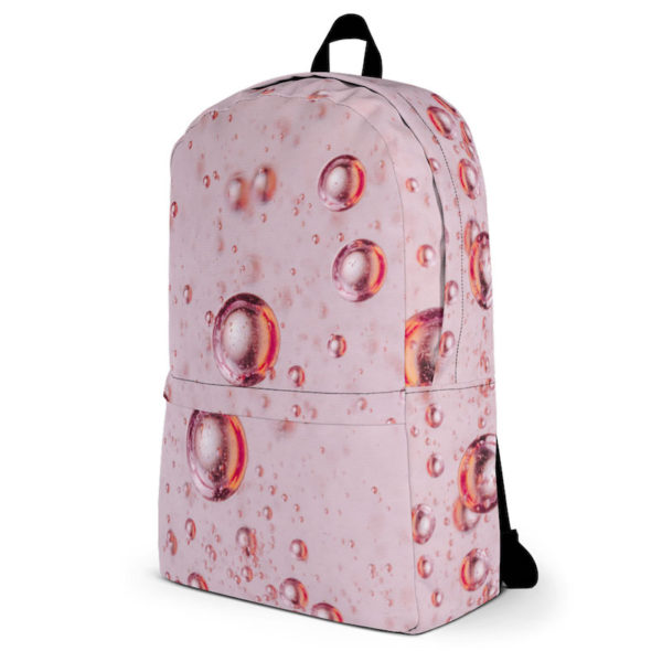Pink Champagne Bubbles Backpack - left