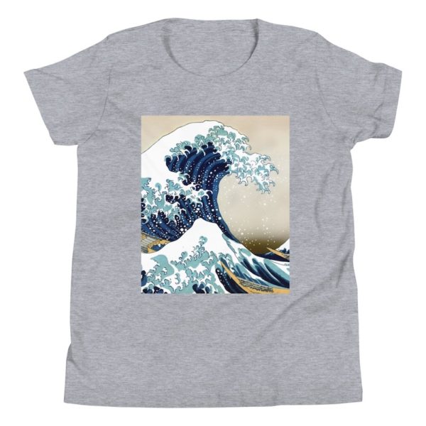 The Great Wave Off Kanagawa Matching Shirts - Youth (3001Y) Athletic Heather