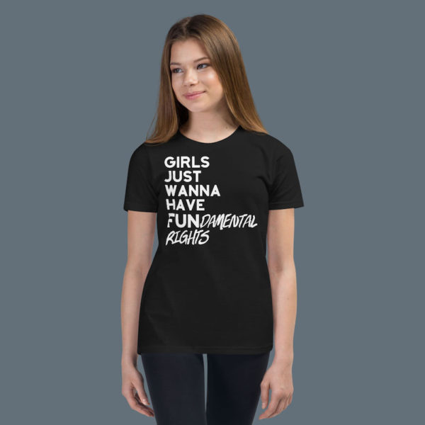 Girls Just Wanna Have Fundamental Rights Shirt - girl model