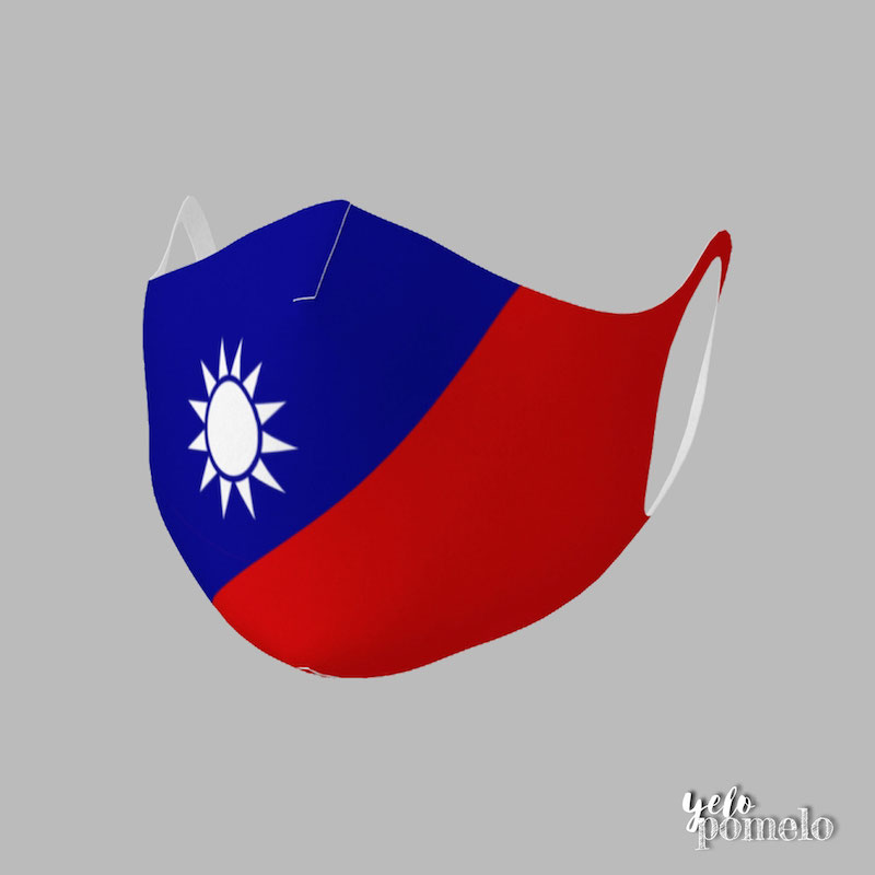Taiwan Flag Face Mask (Double Knit)