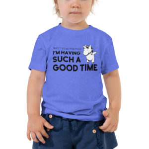 Don’t Stop Me Now Toddler Tee With Dancing Unicorn