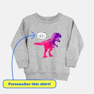 Girls Tyrannosaurus Toddler Sweatshirt