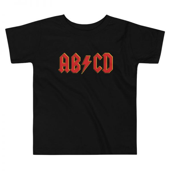 ABCD Toddler Tee - black