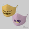 Peanut Butter and Jelly face mask set