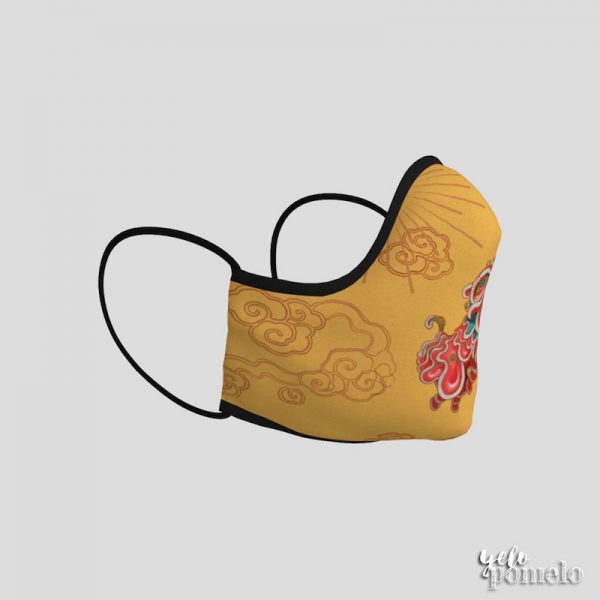 Chinese New Year Face Mask - yellow right