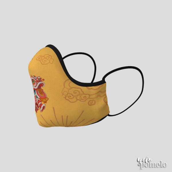 Chinese New Year Face Mask - yellow left