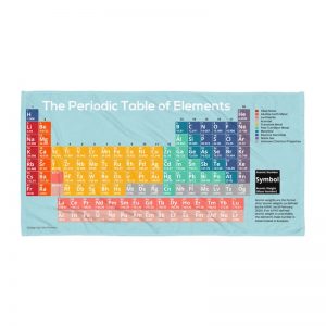 Periodic Table of Elements Beach Towel