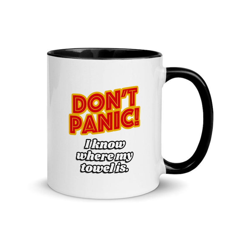 Hitchhiker's Guide DON'T PANIC Toddler Tees & Onesies • Yélo Pomélo