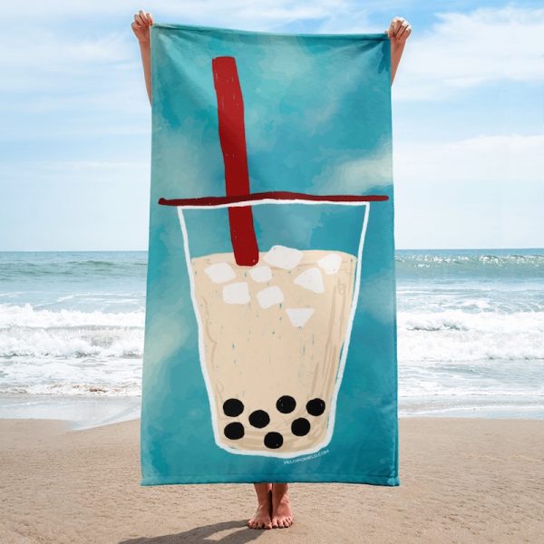 Bubble Tea Beach Towel - beach