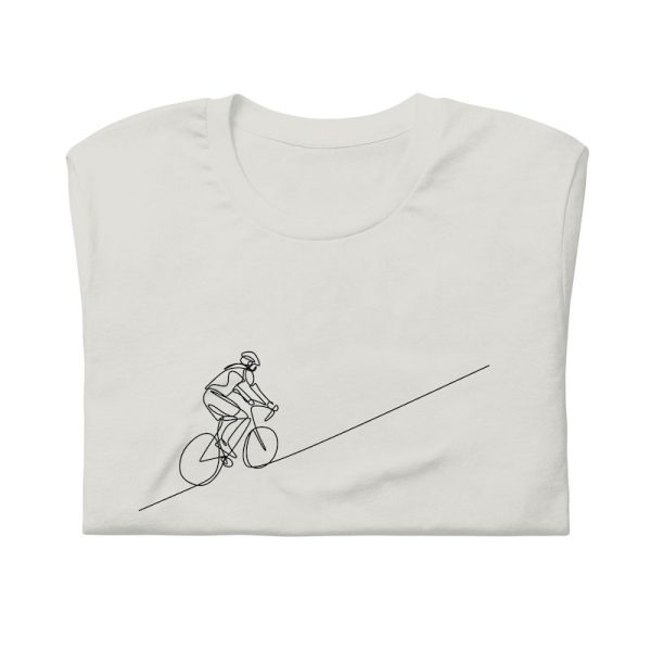 Single Line Cyclist Shirt - silver