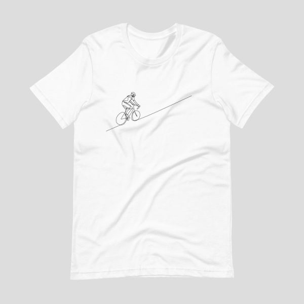 Single Line Cyclist Shirt - white