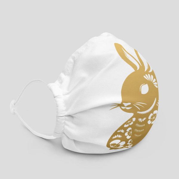 Year of the Rabbit Face Mask - right