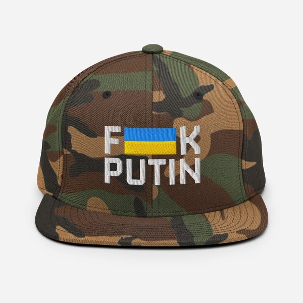 Fuck Putin Hat - Green Camo