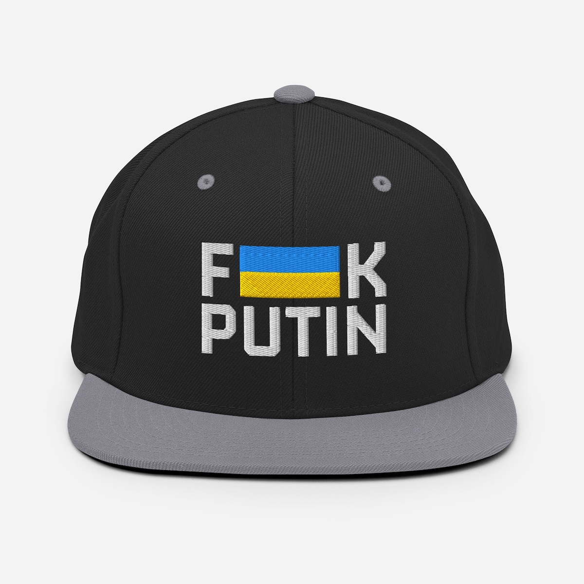 Casquette Fuck Putin - Noir & Argent