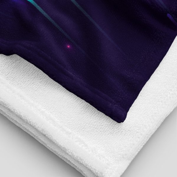 Don't Panic Towel, galactic style, detailed view
